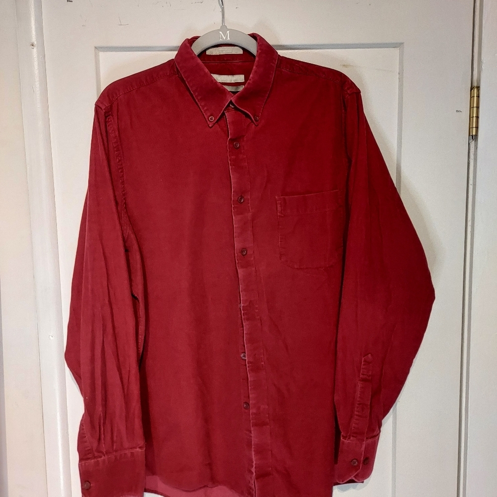 Nordstrom quarteroy red button up